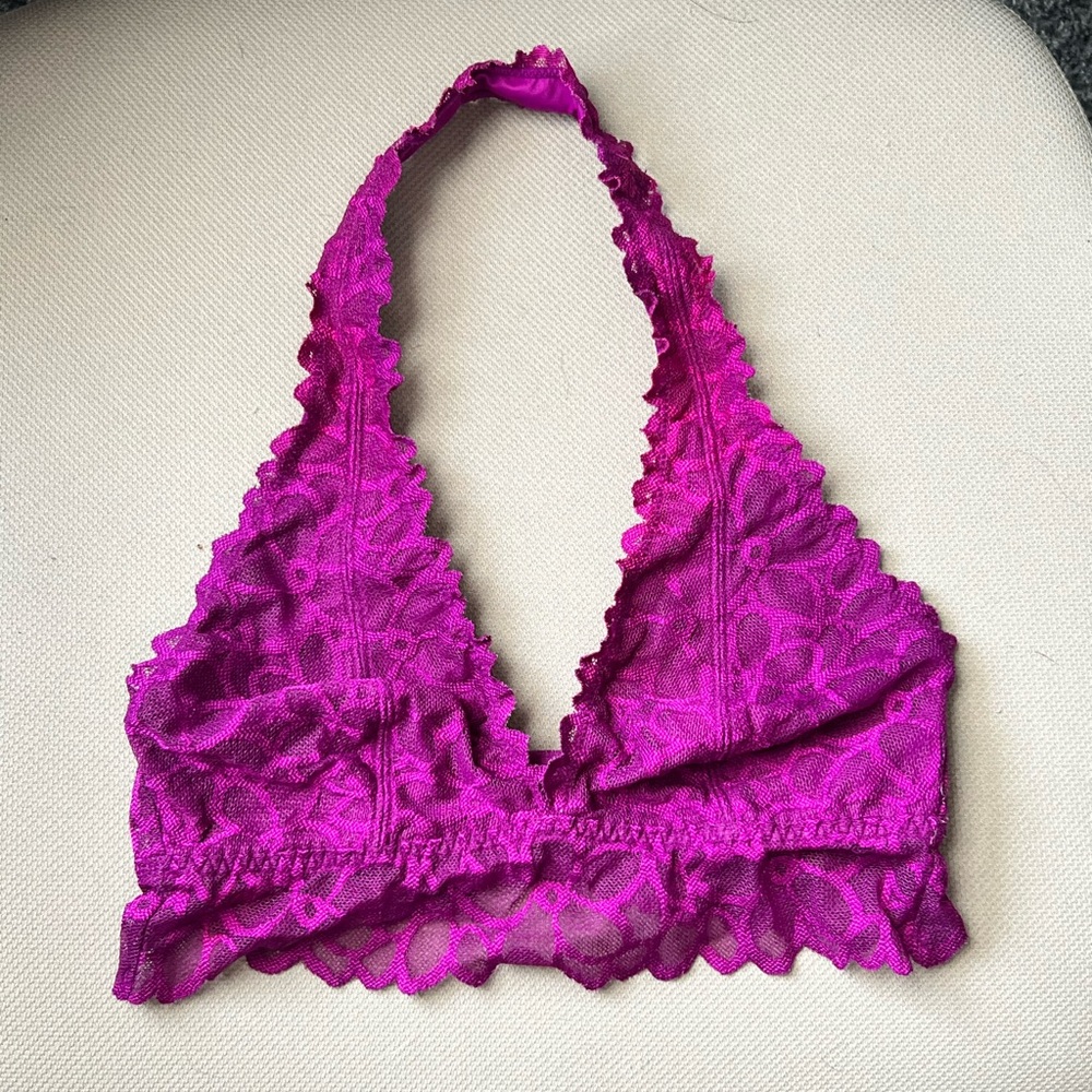PINK Victoria’s Secret | purple lace bralette - XS